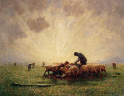 Sunrise, the Morning Feed by John Robert Keitley Duff